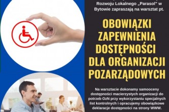 Zdjęcie do:  Zaproszenie na szkolenie z DOSTĘPNOŚCI w organizacjach pozarządowych