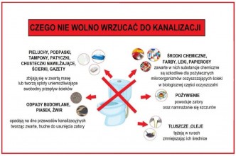 Zdjęcie do:  Apel o nie wrzucanie śmieci do kanalizacji sanitarnej.