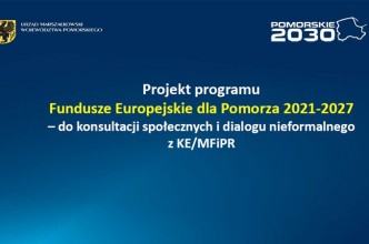 Zdjęcie do:  Fundusze Europejskie dla Pomorza 2021-2027