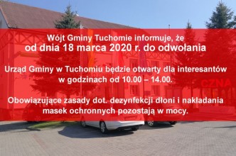 Zdjęcie do:  Zmiany w obsłudze interesantów w Urzędzie Gminy w Tuchomiu