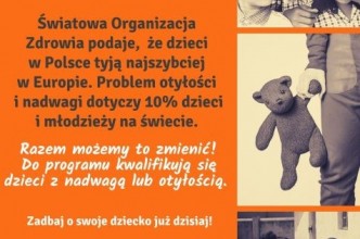 Zdjęcie do:  Program profilaktyczny - NADWAGA I OTYŁOŚĆ u dzieci