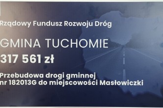 Zdjęcie do:  Wsparcie na przebudowę drogi gminnej w Masłowiczkach.