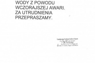 Zdjęcie do:  Przerwa w dostawie wody